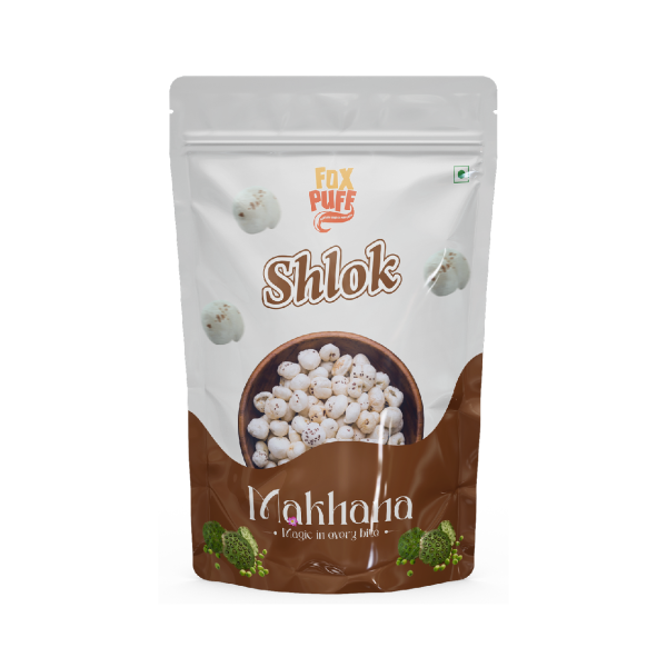 Shlok Makhana Foxpuff – 100% Cholesterol Free | Pure & Healthy Snack