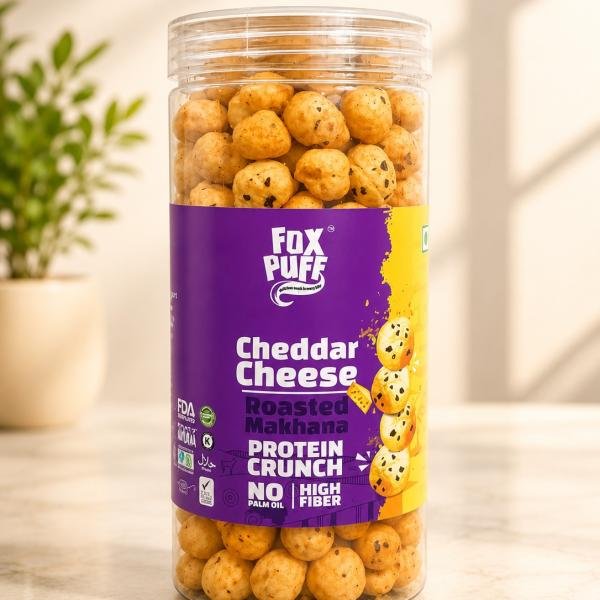 Foxpuff-Cheddar Cheese Roaseted Makhana